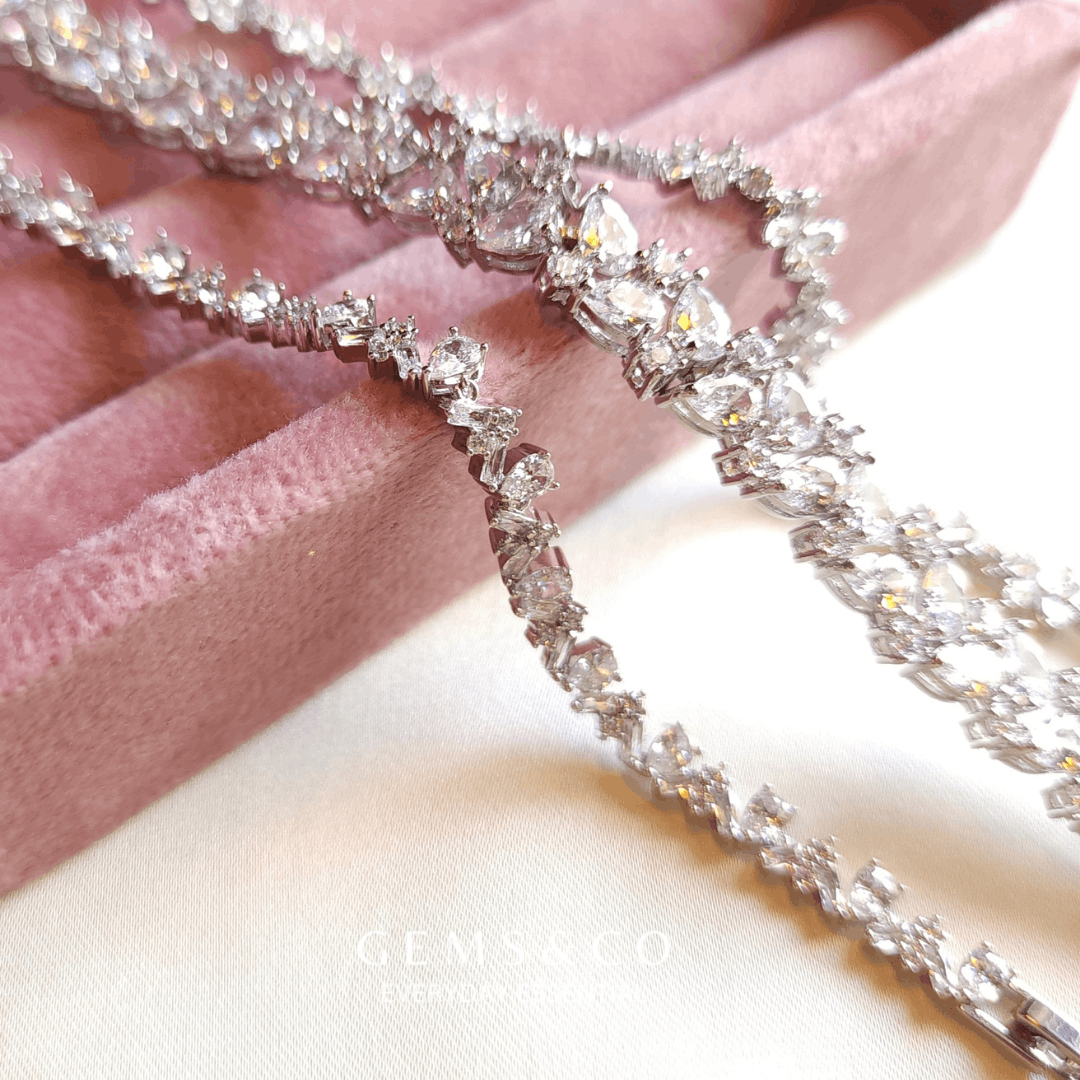 Crystal Cascade Bracelet