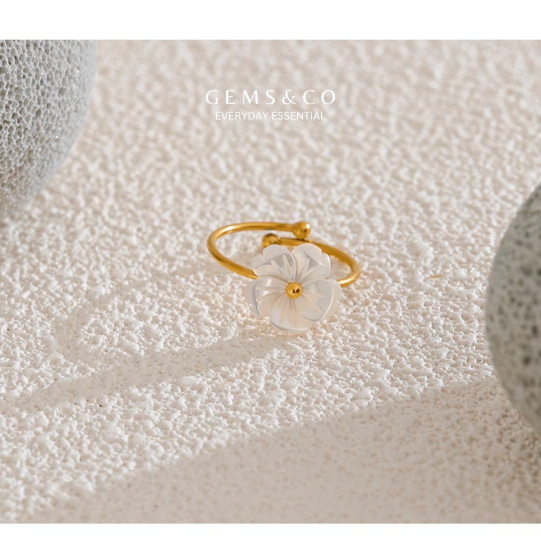 Floral Adjustable Ring