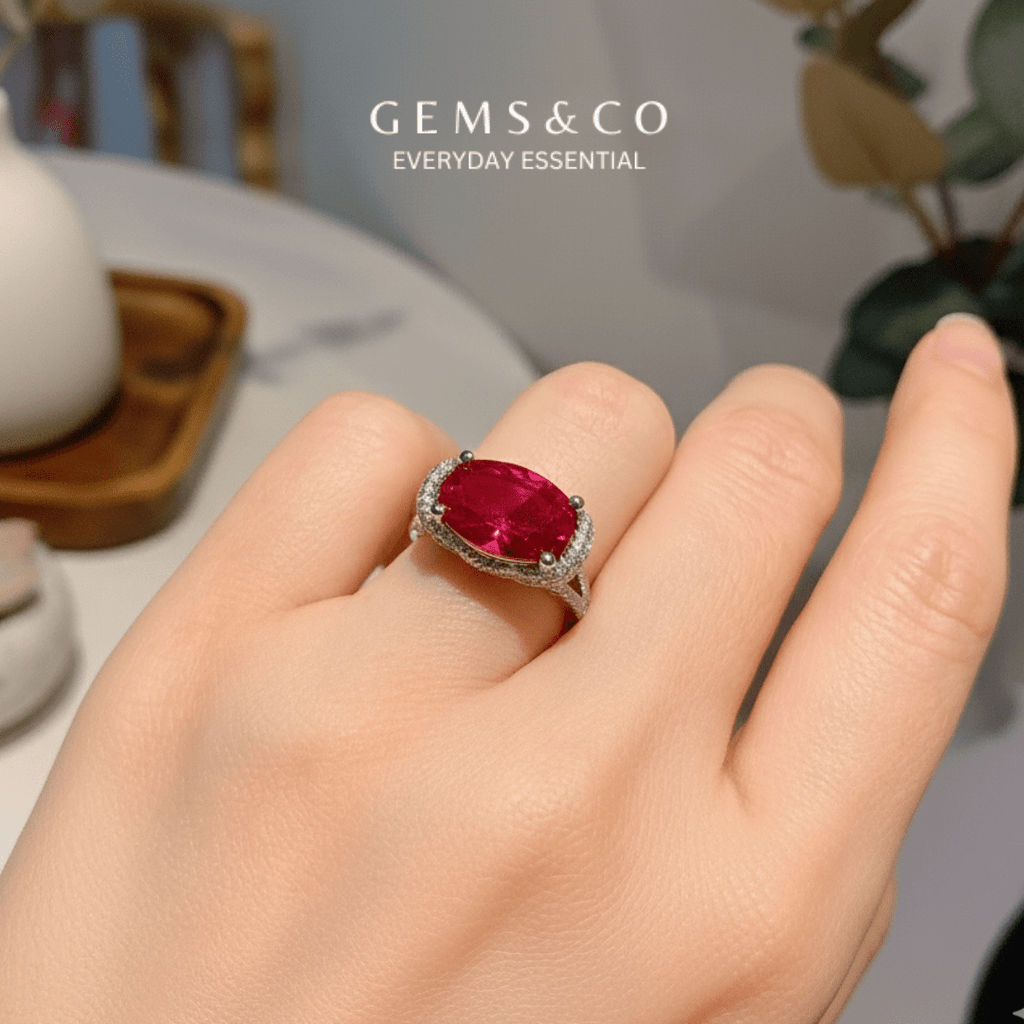 Ruby Aurora Diamonds (Adjustable)