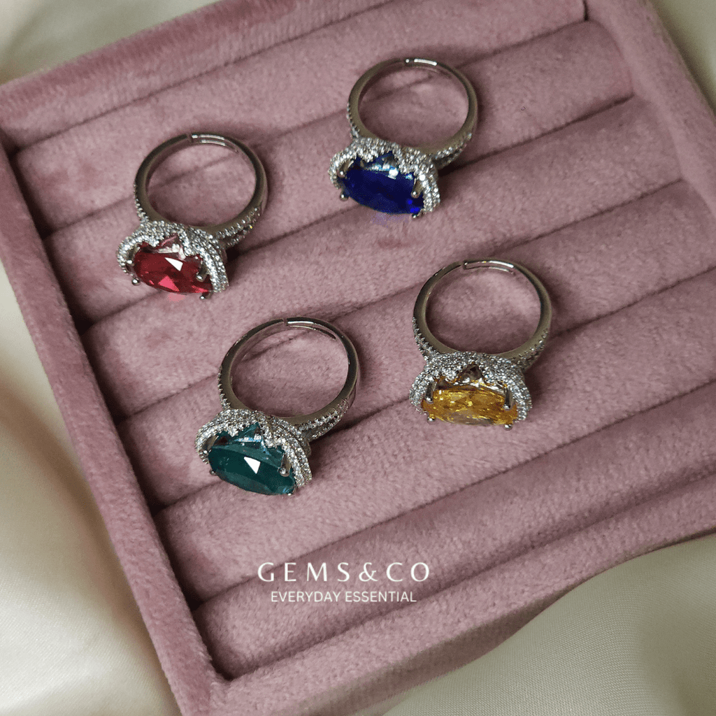 Ruby Aurora Diamonds (Adjustable)