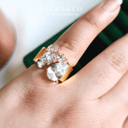 Divine Pear Zircon Ring