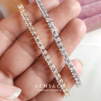 Timeless Glow Tennis Bracelet (Gold)