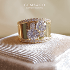 Luxe Prism Gold Ring