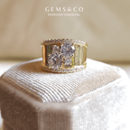 Luxe Prism Gold Ring