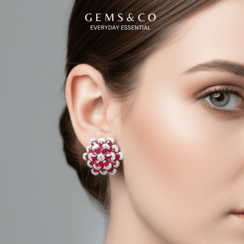 Sparkling flower Cut (RUBBY)