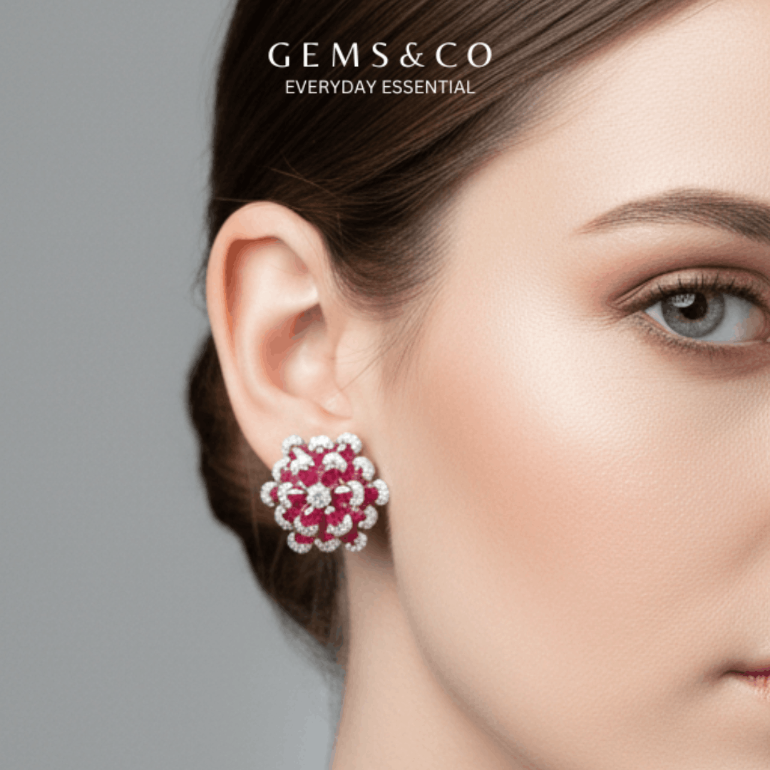 Sparkling flower Cut (RUBBY)