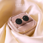 Black Emerald Tiny Studs