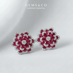 Sparkling flower Cut (RUBBY)