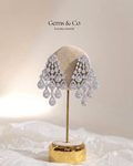 Imperial Cascade Zircon Chandelier Earrings