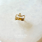 Luna Curve Adjustable Ring