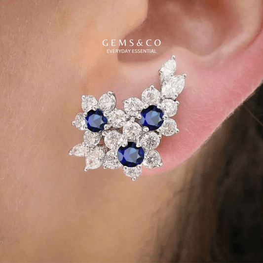 Blue Gleam Studs