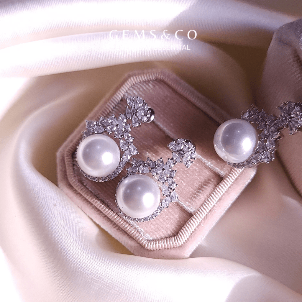 Frosted Radiance Earrings