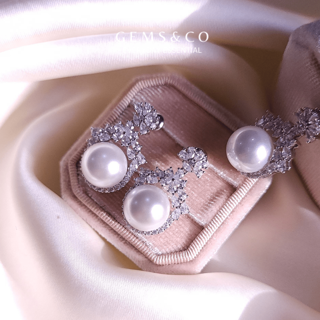 Frosted Radiance Earrings