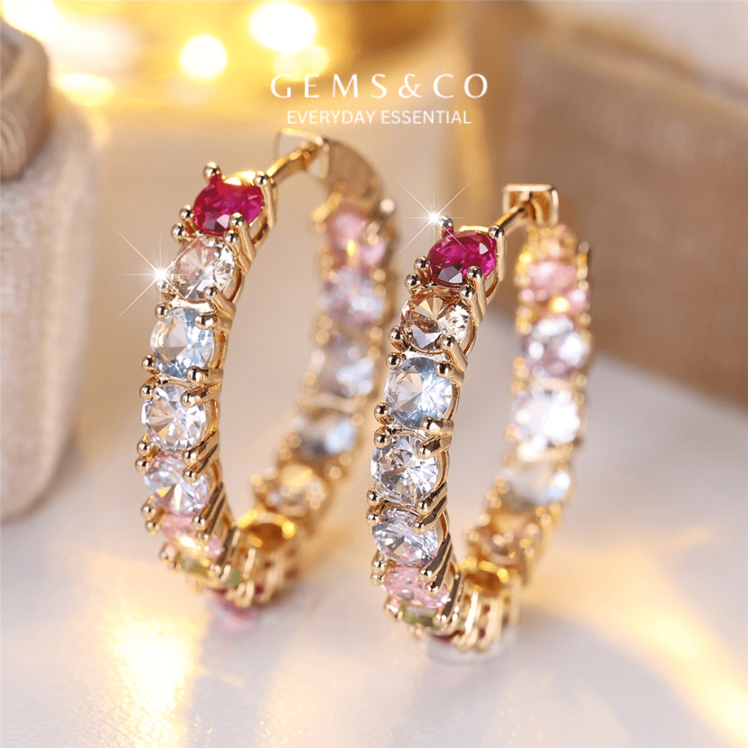 Pastel Luxe Hoops