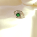 Green Sparklet Ring (Adjustable)