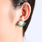 Emerald Heritage Ear Studs