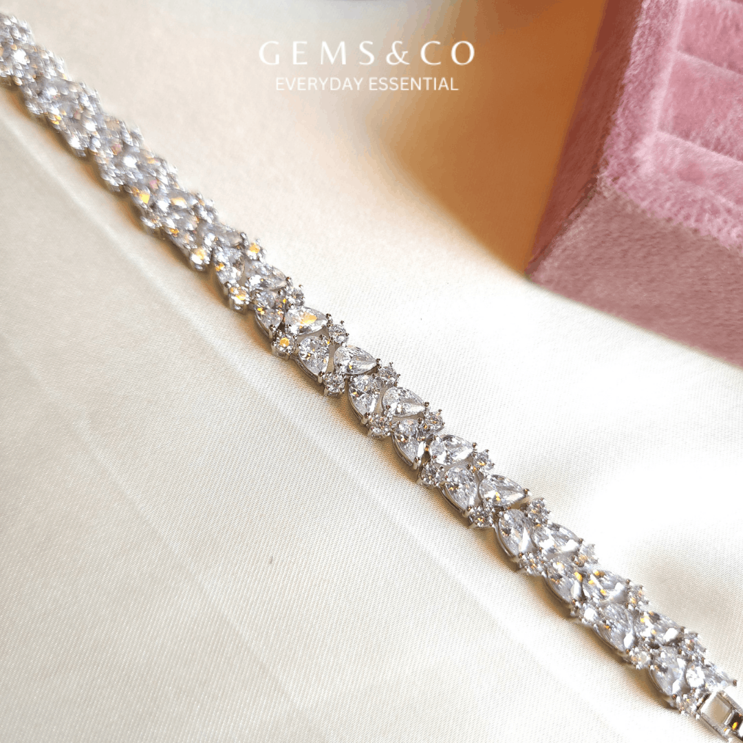 Crystal Cascade Bracelet