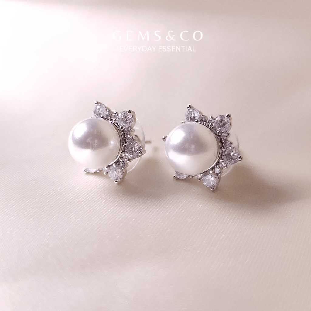 Shell Pearl Studs