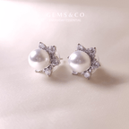 Shell Pearl Studs