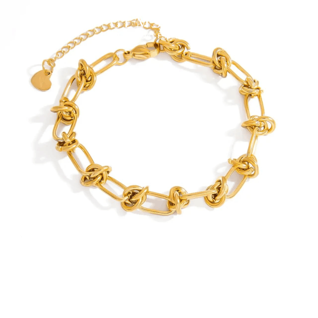 Golden Knot Link Bracelet
