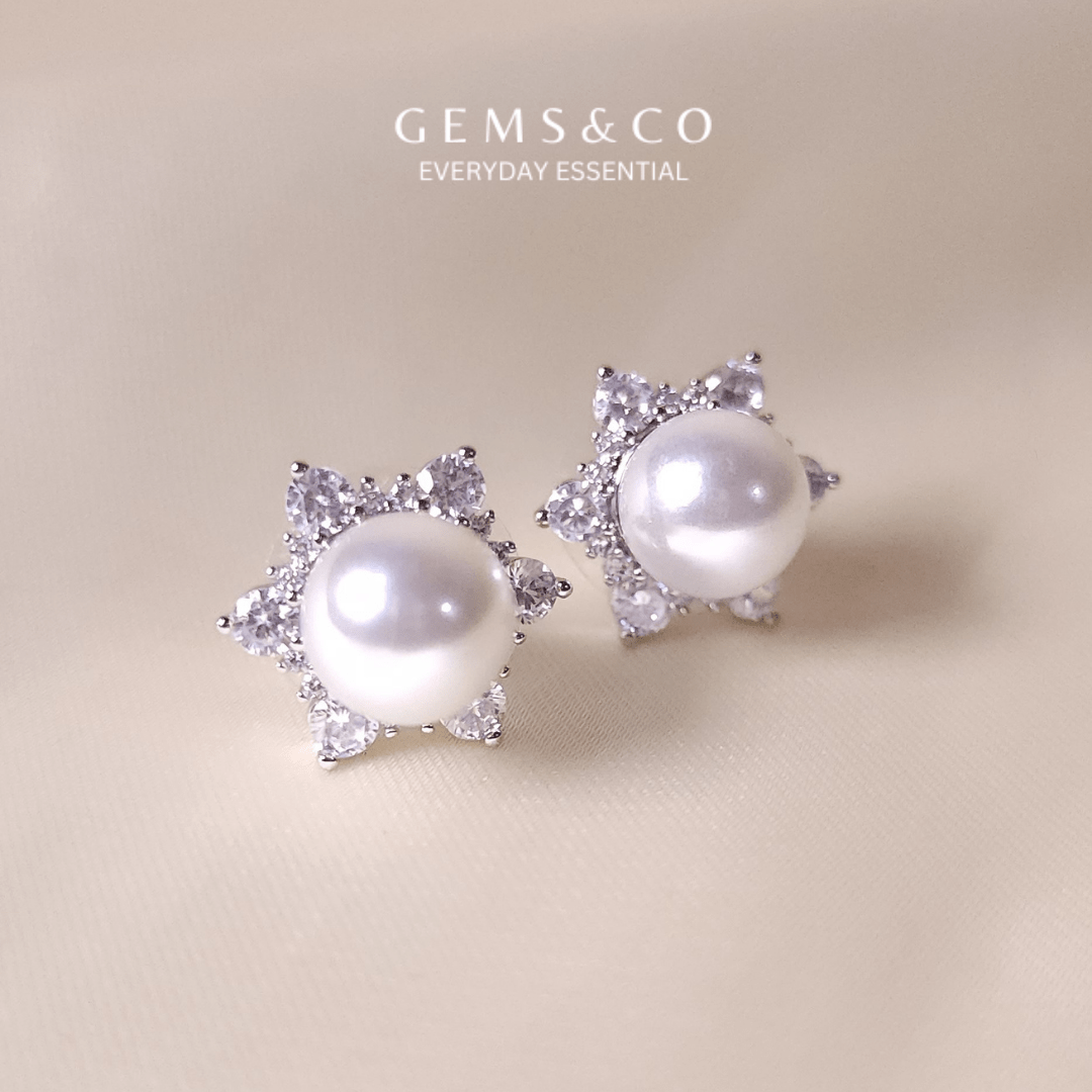 Shell Pearl Studs