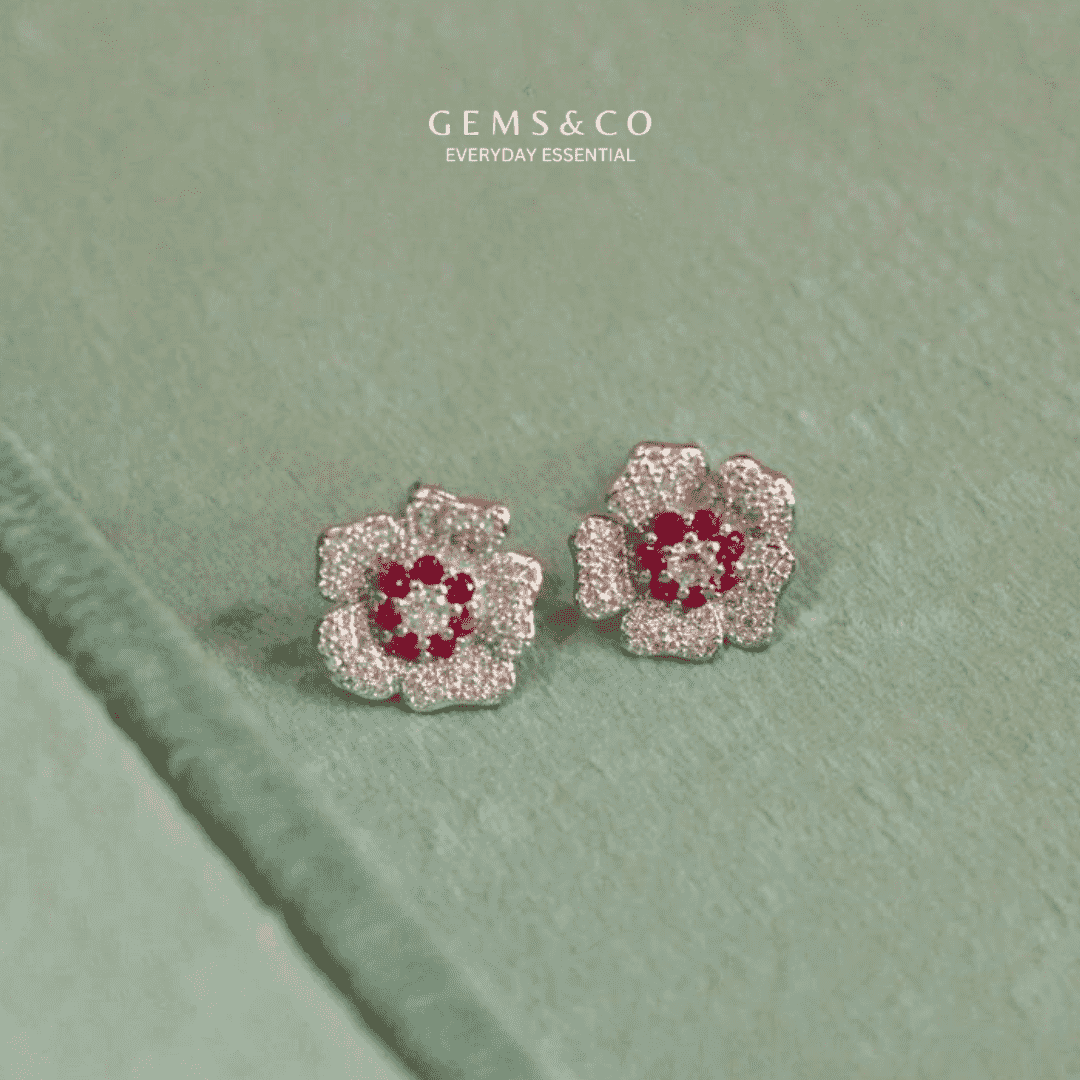 Rose Zircon Studs