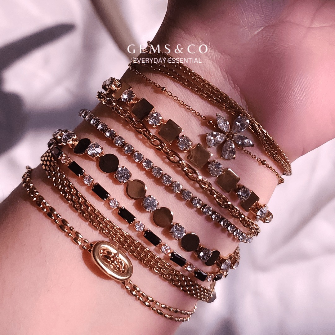 Double Layer Chain Braclet