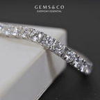 Timeless Glow Tennis Bracelet (Silver)