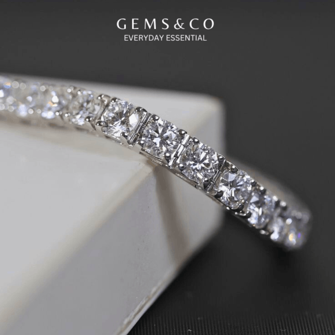 Timeless Glow Tennis Bracelet (Silver)