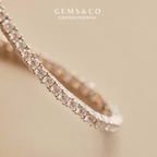 Timeless Glow Tennis Bracelet (Silver)