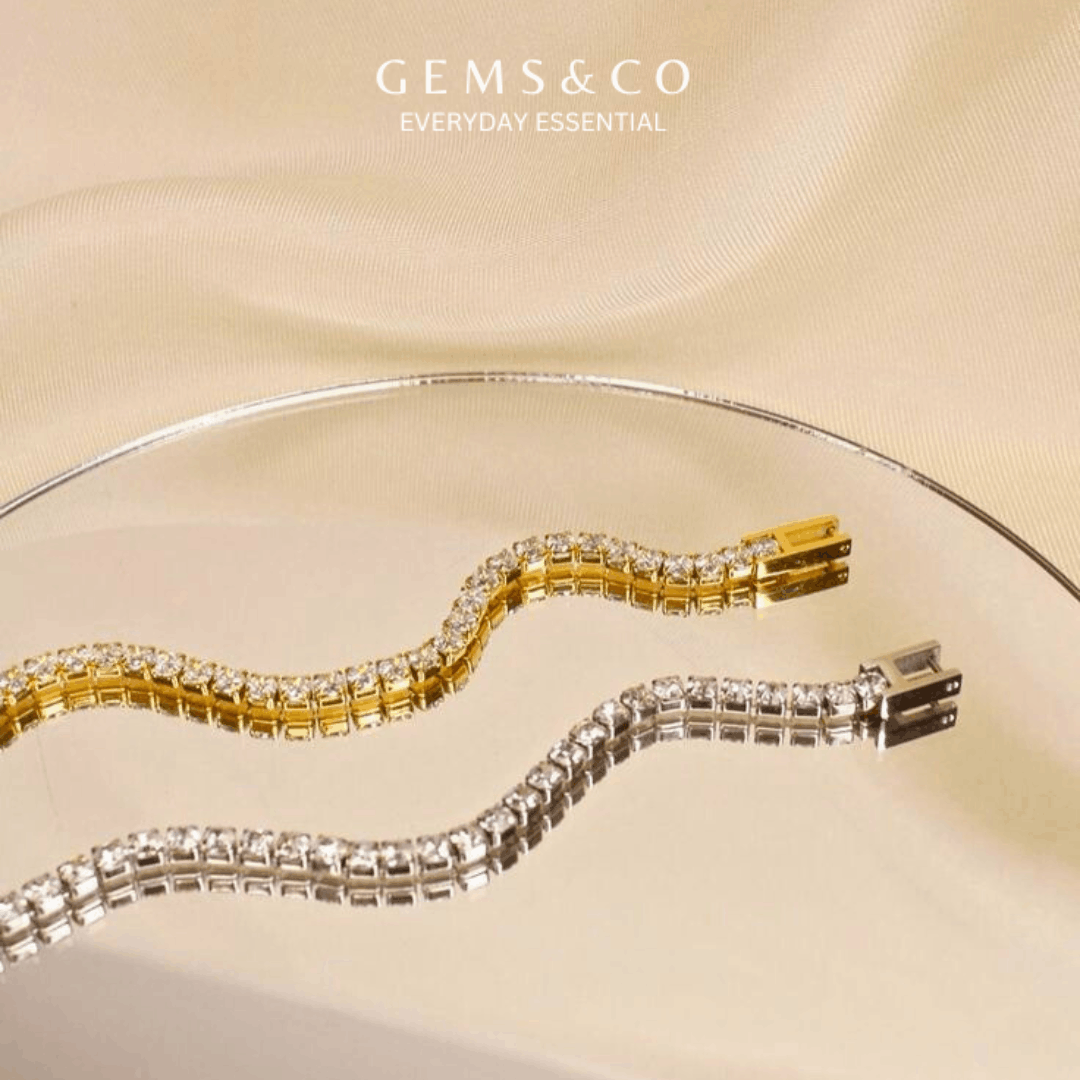 Timeless Glow Tennis Bracelet (Silver)