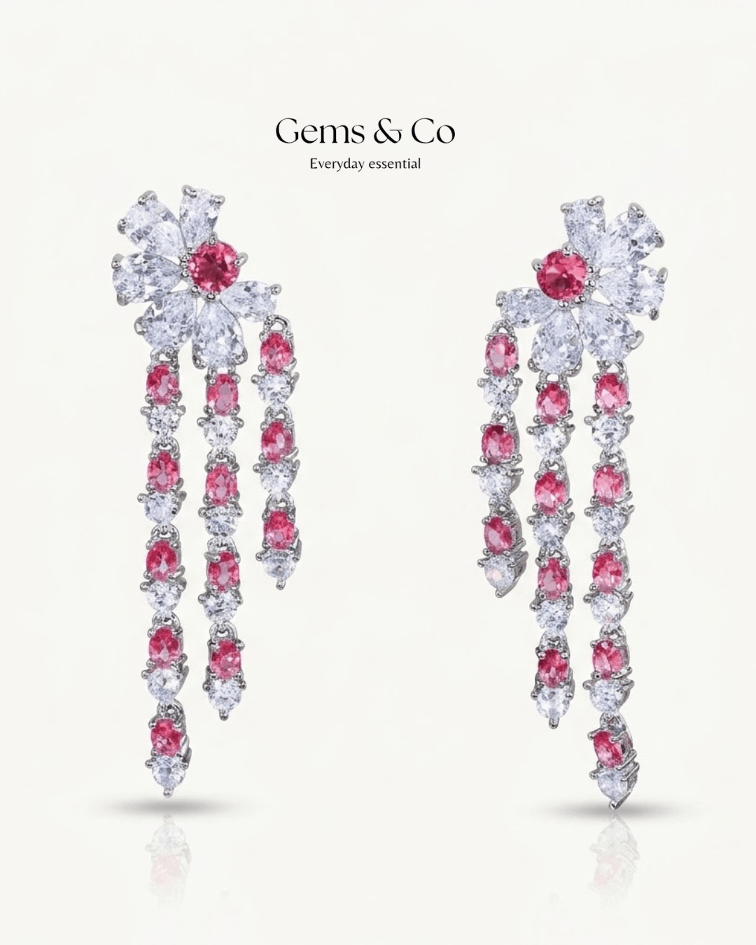 Verdant Whisper Leaf Earrings | Silver-Plated CZ Stud