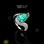 Teal Green Whisper Oval