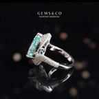 Teal Green Whisper Oval